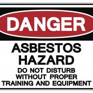 Asbestos Hazard Warning